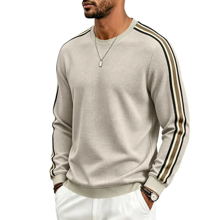 Men Lightweight Pineapple Grid Sweatshirt, Crew Neck Loose Breathable Casual Sport Top For Spring Autumn Amazon EU US Khamik Shop Online