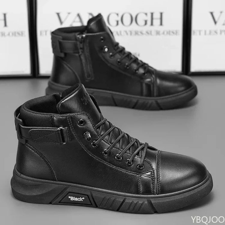 New spring autumn simple comfortable high top men&