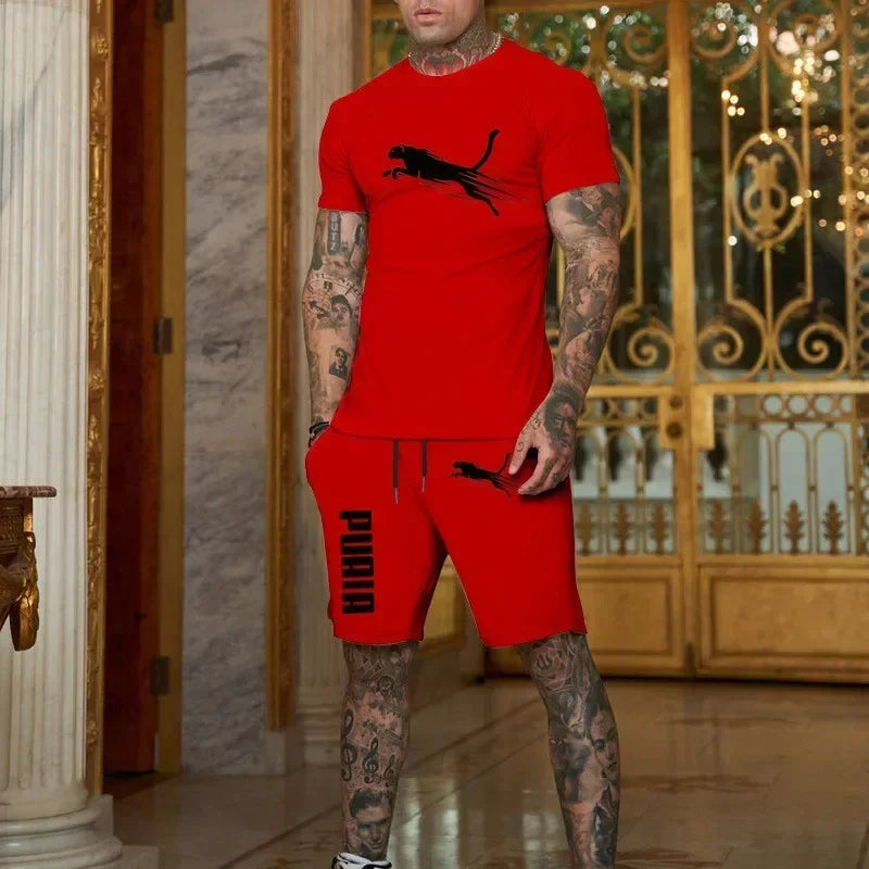 2026 Trendy Fashion Casual Summer Outdoor Sports Set Men&