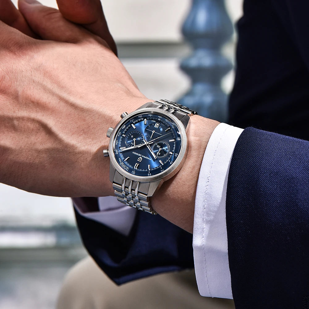 PAGANI DESIGN 2026 New Men Watches Business Luxury Quartz Watch Men Speed Chronograph Stainless steel Waterproof Auto Date Watch Khamik Shop Online