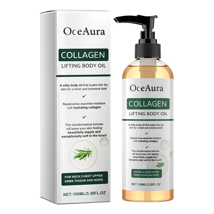 OceAura Collagen Body Oil Firming Lifting Whole Body Skin Deep Hydration Moisturizing Refreshing Rosemary Lift Body Oil Dry Skin Khamik Shop Online