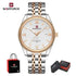 NAVIFORCE Men Elegant Business Stainless Steel Watch 30M Waterproof Luminous Hands Japan Movement Wristwatch Gifts box Khamik Shop Online