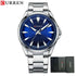 CURREN Classic Simple Stainless Steel Quartz Wristwatches Fashion Brand Men&
