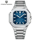 TOP New PAGANI DESIGN 37MM Square Men Quartz Watches Luxury Sapphire Glass AR Coated Business Watch VH31 Luminous Watch for Men Khamik Shop Online