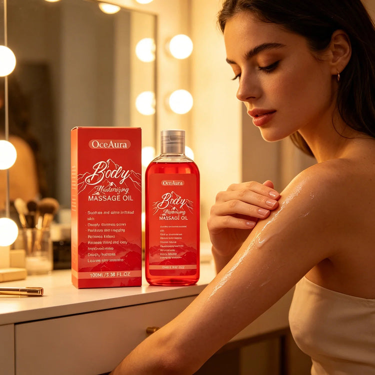 OceAura Collagen Body Oil Relax Muscles Anti Sagging Firm Skin Elasticity Boost Relieves Fatigue Moisturizing Body Massage Oil Khamik Shop Online