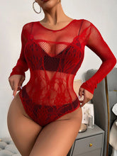 For Sexy Bold Body Underwear Fishing Net Transparent Body Suit Girl Slim Lingerie 2025 New Fashion Female Tights Outfits Khamik Shop Online