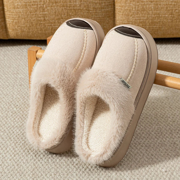 Fashion Women Slippers Winter Soft Thick Soled Indoor and Outdoor Warmth Comfort Breathable Non Slip Casual Couple Home Shoes Khamik Shop Online