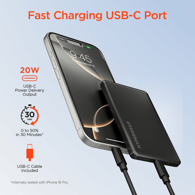 HyperGear PowerPack MAG Slim Power Bank Sky Iapetus