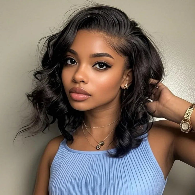 Body Wave Short Bob Wig Human Hair 13X6 Hd Lace Frontal Wig 5X5 Hd Lace Closure Wig Black Pre Plucked Brazilian Glueless Wigs Khamik Shop Online