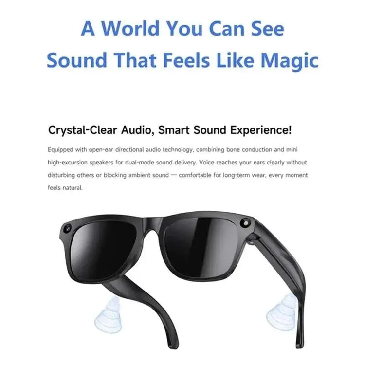 Lenovo AI Smart Glasses 8K HD Photochromic Multifunction Bluetooth Calling Voice Assistant Music Player Translate Camera HOT Khamik Shop Online