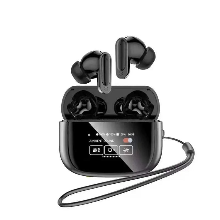 Lenovo V11 TWS Wireless Earphones Touch Screen Digital Display Bluetooth Headset In Ear ANC Noise Reduction Headphone With Mic Khamik Shop Online