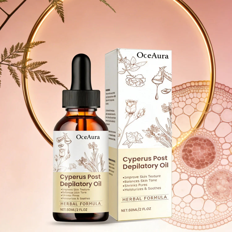 OceAura Cyperus Rotundus Oil for Hair Removal Care Hair Growth Inhibitor Moisturizing Skin Soothing After Shave Oil for Women Khamik Shop Online