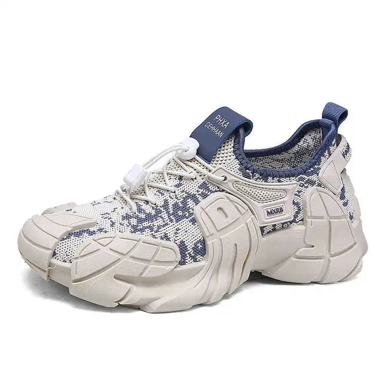 Height Increasing Normal Leather Boots Luxury Woven Shoes Basketball Men&