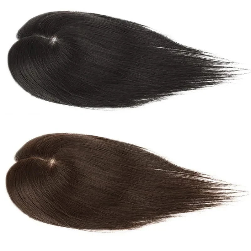 Silk Base Top Women Topper Clip In Real Human Hair Hairpiece Human Hair Extension Thin Breathable Blonde Toppers Hair Women Wig Khamik Shop Online