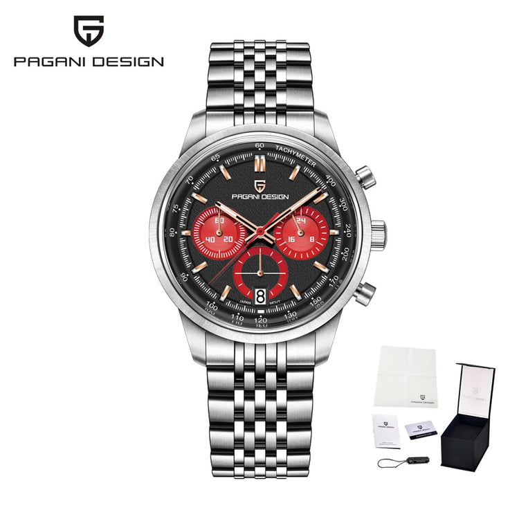 PAGANI DESIGN New VK63 Quartz Watch 41mm Men Wristwatch Chronograph Stainless Steel Waterproof Clock Top Brand Gift Watches Mens Khamik Shop Online