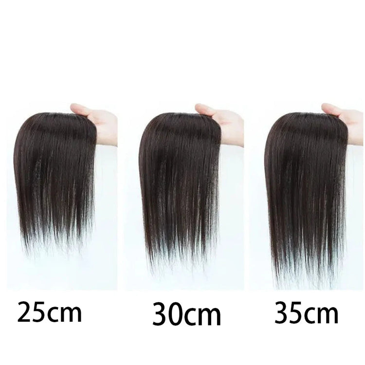 Human Hair Topper Silk Base Great Coverage for Thinning Hair or Hair Loss 9x13cm Silk Top Hair Topper with Clips Breathable Khamik Shop Online