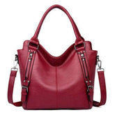 All-match Casual One-Shoulder Messenger Bag For Women Maroon Asteria