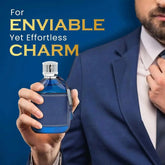 Nitro Blue Dumont Men EDP Perfume 100ml Fresh Marine Citrus Cologne Blue Glass Bottle Silver Cap Luxury Black Gift Box Daily Summer Business Wear Khamik Shop Online