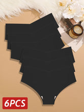6PCS Women Seamless Panties Ice Silk Ultra Thin Briefs Sexy V Waist Underwear Female Breathable Lingerie Low Rise Underpants Khamik Shop Online