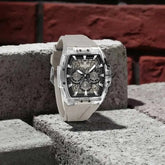 NAVIFORCE Mens Sport Watches 5ATM Waterproof Chronograph Tonneau Silicone Strap Luminous Casual Quartz Male Wristwatch Gifts box Khamik Shop Online