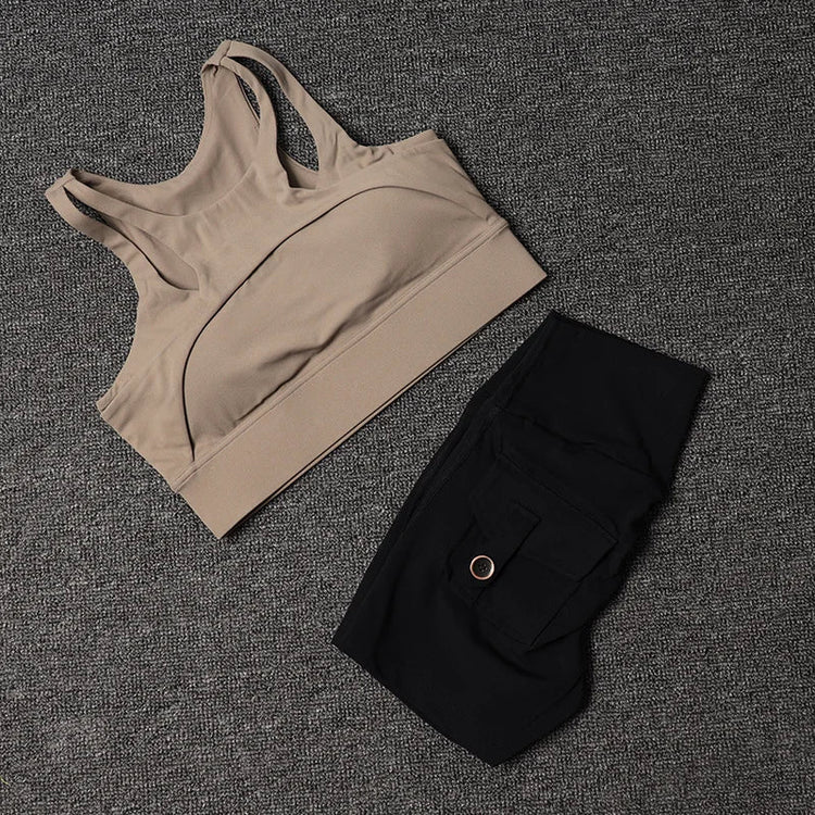 Fitness Shorts Yoga Sets Women&