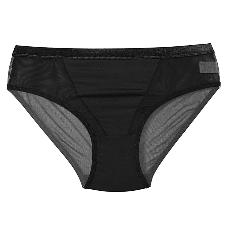 Meet'R Women Sexy Panties Seamless Transparent Lingerie Female Low Waist Briefs Underwear Girls G-String Temptation Intimates