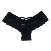 4 Pack Women Sexy Lace Underwear Lingerie Panties G-String Brief Thong Puce Gaia
