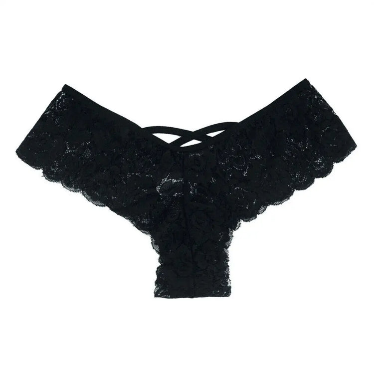 4 Pack Women Sexy Lace Underwear Lingerie Panties G-String Brief Thong Puce Gaia