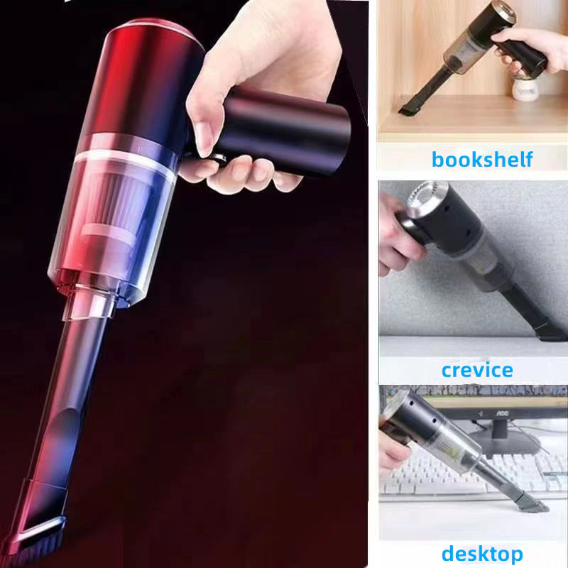 120W Cordless Handheld Vacuum Cleaner Small Mini Portable Car Auto Puce Gaia