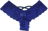 4 Pack Women Sexy Lace Underwear Lingerie Panties G-String Brief Thong Puce Gaia