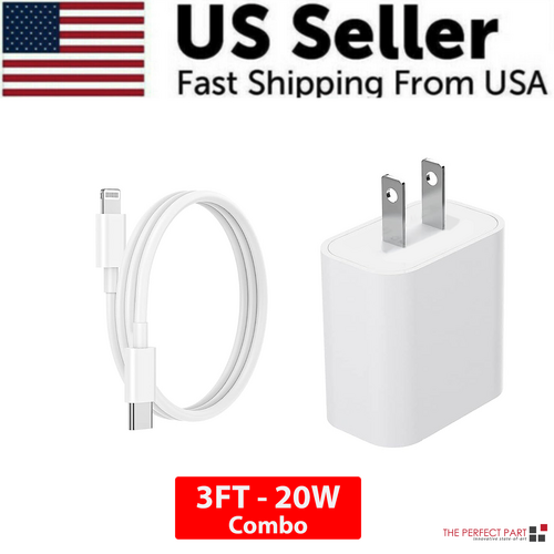 2024 20W USB-C Fast Charger PD Adapter Cable For iPhone 14/13/12/11 XR Puce Gaia
