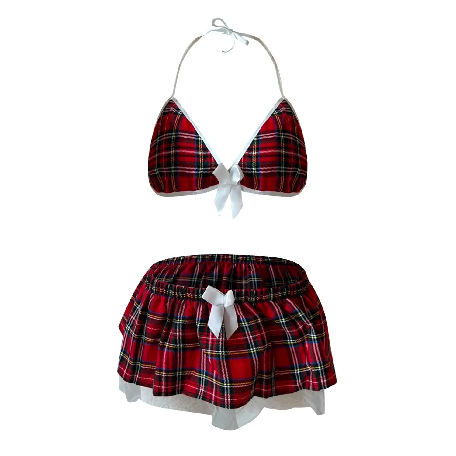 Sexy Lingerie School Girl Sleepwear Dress Nightwear Underwear Babydoll Puce Gaia