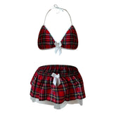 Sexy Lingerie School Girl Sleepwear Dress Nightwear Underwear Babydoll Puce Gaia