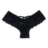 4 Pack Women Sexy Lace Underwear Lingerie Panties G-String Brief Thong Puce Gaia