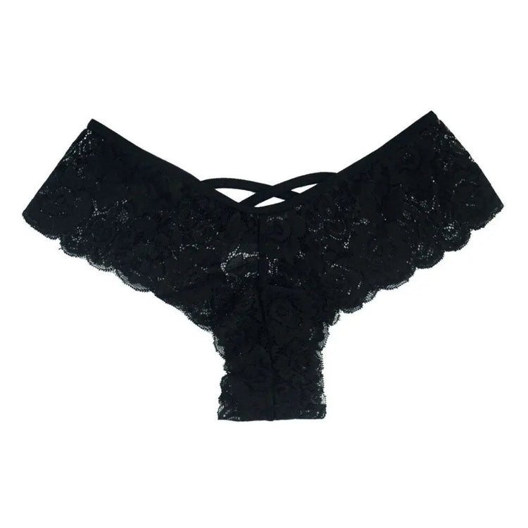 4 Pack Women Sexy Lace Underwear Lingerie Panties G-String Brief Thong Puce Gaia