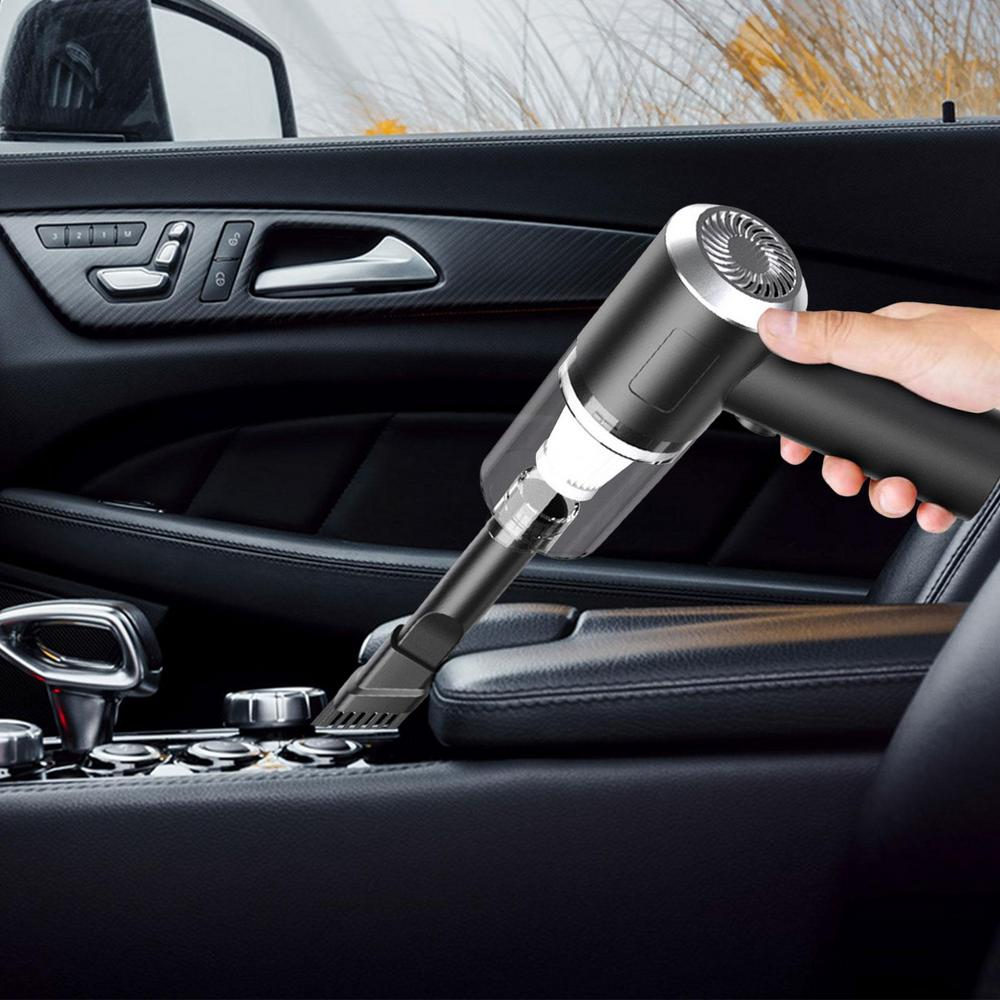 120W Cordless Handheld Vacuum Cleaner Small Mini Portable Car Auto Puce Gaia