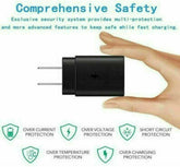 25W Type USB-C Super Fast Wall Charger +6FT Cable For Samsung Galaxy Puce Gaia