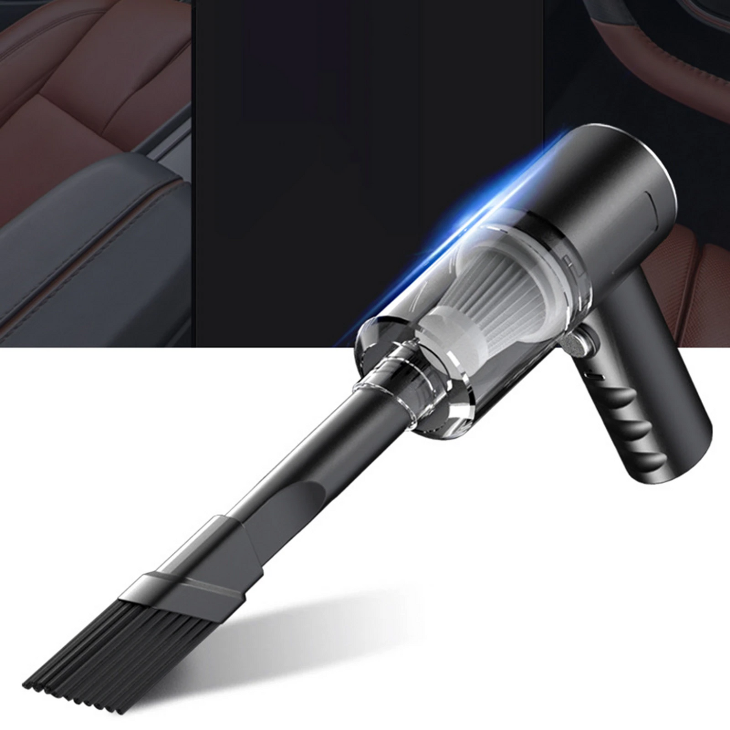 120W Cordless Handheld Vacuum Cleaner Small Mini Portable Car Auto Puce Gaia