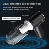 120W Cordless Handheld Vacuum Cleaner Small Mini Portable Car Auto Puce Gaia