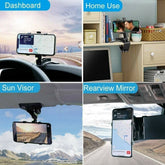 Universal Car Dashboard Mount Holder Stand Clamp Cradle Clip For Cell Puce Gaia