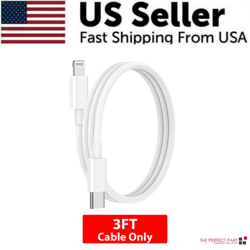 2024 20W USB-C Fast Charger PD Adapter Cable For iPhone 14/13/12/11 XR Puce Gaia