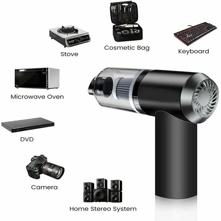 120W Cordless Handheld Vacuum Cleaner Small Mini Portable Car Auto Puce Gaia