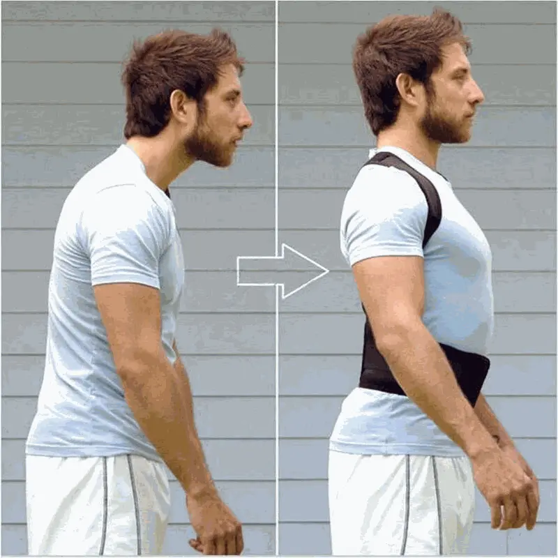 Posture Corrector Support Magnetic Back Shoulder Brace Belt Band For Puce Gaia