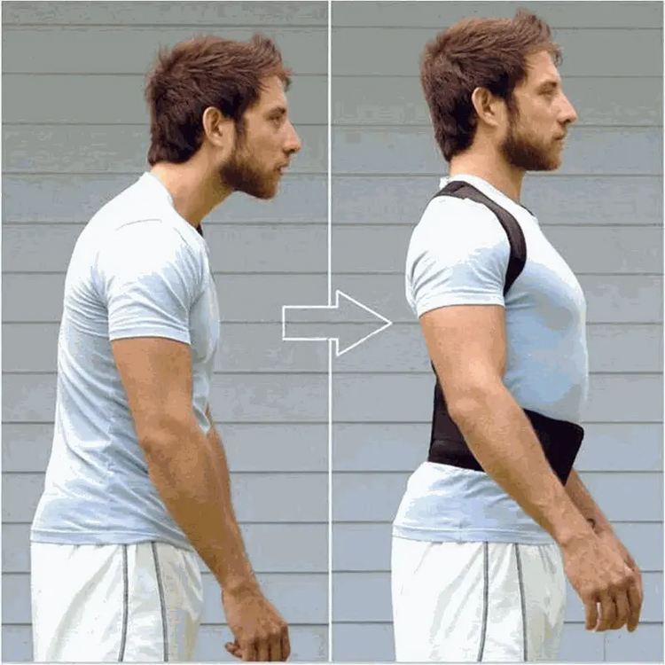 Posture Corrector Support Magnetic Back Shoulder Brace Belt Band For Puce Gaia
