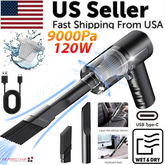 120W Cordless Handheld Vacuum Cleaner Small Mini Portable Car Auto Puce Gaia