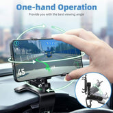 Universal Car Dashboard Mount Holder Stand Clamp Cradle Clip For Cell Puce Gaia