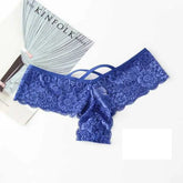 4 Pack Women Sexy Lace Underwear Lingerie Panties G-String Brief Thong Puce Gaia