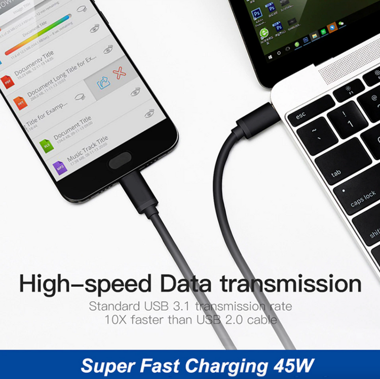 45W USB-C Super Fast Wall Charger 10FT Cable For Samsung Galaxy S20 Puce Gaia