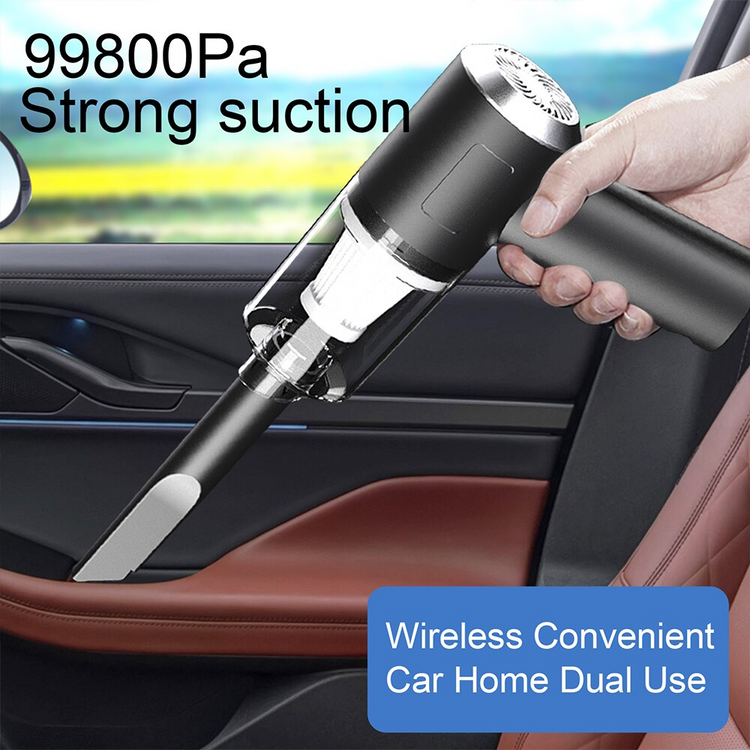 120W Cordless Handheld Vacuum Cleaner Small Mini Portable Car Auto Puce Gaia