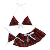 Sexy Lingerie School Girl Sleepwear Dress Nightwear Underwear Babydoll Puce Gaia